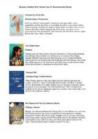 Year 9 – Recommended Reads