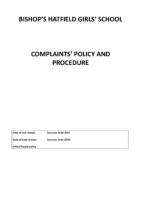 Complaints Policy 2021