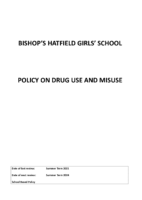 Drug Use and Misuse Policy 2021