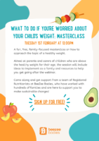 Worried About Child’s Weight Masterclass – 1st Feb 2022