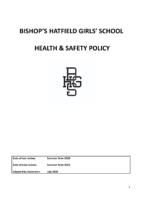 Health and Safety Policy 2020-22