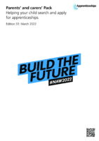 Amazing Apprenticeship Parents & Carers’ Pack – March 2022