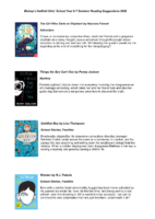 Year 6-7 Library Reading Suggestions List – 2022
