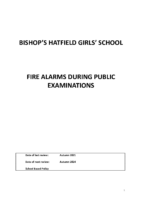 Examinations – Fire Alarms During Public Examinations Policy 2021_24