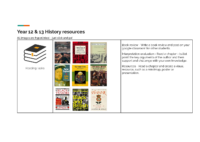 Year 12 & 13 History Resources