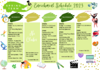 Enrichment Club Schedule – Spring 2023 v 1.2