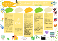 Enrichment Club Schedule – Summer 2023