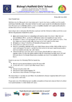 Sports Day Letter 2023