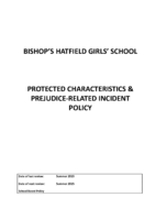 Protected Characteristics & Prejudice-Related Incident Policy 2023_25
