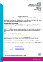 Letter to Parents – Immunisations DTPM – Jan24 – EE137757 Bishops Hatfield Girls School