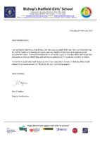 INSET day letter 16th Feb 2024