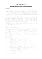 Governors’ Code of Practice 2024-25