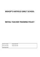Initial Teacher Training Policy 2025_2028